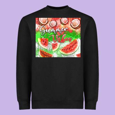 Watermelon And Coconut Summer 20oz Skinny Tumbler Heavyweight Sweatshirt Designed By Fadigitalartstudio