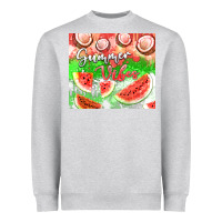 Heather Grey Watermelon and coconut summer 20oz skinny tumbler Heavyweight Sweatshirt - FaDigitalArtStudio