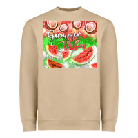 Mushroom Watermelon and coconut summer 20oz skinny tumbler Heavyweight Sweatshirt - FaDigitalArtStudio