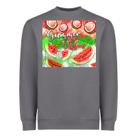 Storm Watermelon and coconut summer 20oz skinny tumbler Heavyweight Sweatshirt - FaDigitalArtStudio