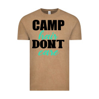Vintage Coffee Camp Hair Don't Care Black Vintage Tee - Bettercallsaul