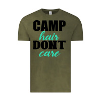 Vintage Olive Camp Hair Don't Care Black Vintage Tee - Bettercallsaul