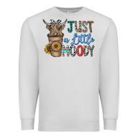 Dove Grey just a latte moody Premium Sweatshirt - CowhideDigitalArt