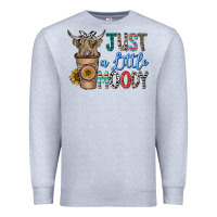 Heather Grey just a latte moody Premium Sweatshirt - CowhideDigitalArt