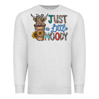 Oatmeal Heather just a latte moody Premium Sweatshirt - CowhideDigitalArt