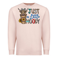 Pale Pink just a latte moody Premium Sweatshirt - CowhideDigitalArt