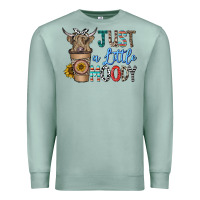 Seafoam just a latte moody Premium Sweatshirt - CowhideDigitalArt