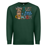 Sports Green just a latte moody Premium Sweatshirt - CowhideDigitalArt