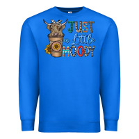 True Royal just a latte moody Premium Sweatshirt - CowhideDigitalArt