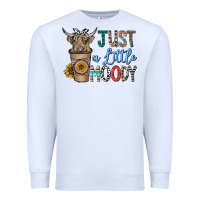 White just a latte moody Premium Sweatshirt - CowhideDigitalArt