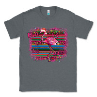 Charcoal Heather Flamingo Christmas Classic Tee - Bettercallsaul