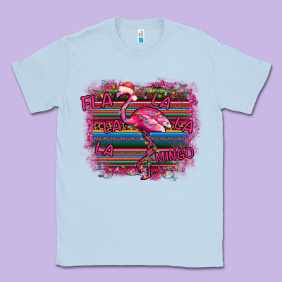 Flamingo Christmas Classic Tee Designed By Bettercallsaul