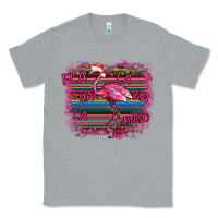 Heather Grey Flamingo Christmas Classic Tee - Bettercallsaul