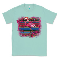 Seafoam Flamingo Christmas Classic Tee - Bettercallsaul