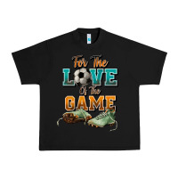 Black For the love of the game Soccer Urban Heavy Tee - NancyCooperArtShop
