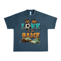 Midnight Navy For the love of the game Soccer Urban Heavy Tee - NancyCooperArtShop