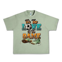 Oil Green For the love of the game Soccer Urban Heavy Tee - NancyCooperArtShop