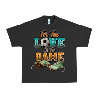 Pigment Black For the love of the game Soccer Urban Heavy Tee - NancyCooperArtShop
