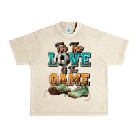 Sandshell For the love of the game Soccer Urban Heavy Tee - NancyCooperArtShop