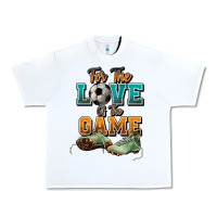 White For the love of the game Soccer Urban Heavy Tee - NancyCooperArtShop
