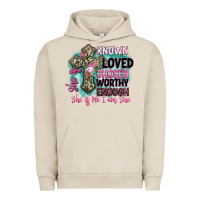 Pigment French Oak she is loved Urban Hoodie - BarkalooDesign