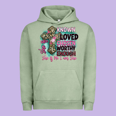 She Is Loved Urban Hoodie Designed By Barkaloodesign