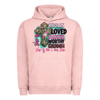 Pigment Salmon she is loved Urban Hoodie - BarkalooDesign