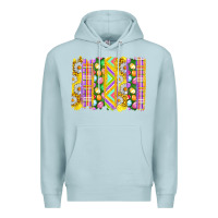 Blue Mist Easter Brushstrokes Premium Hoodie - BundleAndBundleShop