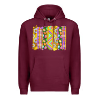 Burgundy Easter Brushstrokes Premium Hoodie - BundleAndBundleShop