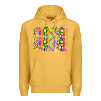 Mustard Easter Brushstrokes Premium Hoodie - BundleAndBundleShop