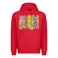 Red Easter Brushstrokes Premium Hoodie - BundleAndBundleShop