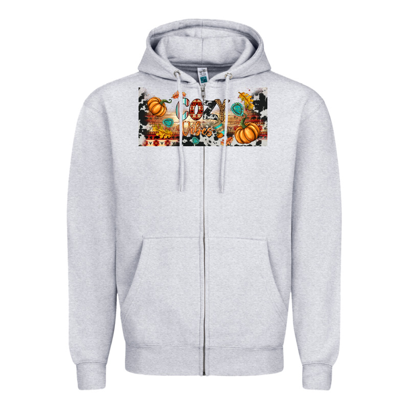 Cozy Vibes Libbey Glass Zipper Hoodie by BundleAndBundleShop | Teevron