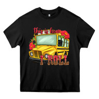 Black this is how i roll Heavy Core Tee - NancyCooperArtShop