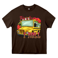 Chocolate Brown this is how i roll Heavy Core Tee - NancyCooperArtShop