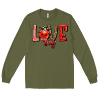 Army Green Love bug Long Sleeve Tee - HowdyJamesFarm