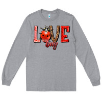 Heather Grey Love bug Long Sleeve Tee - HowdyJamesFarm