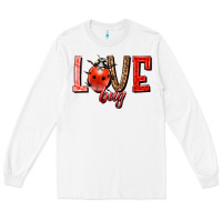White Love bug Long Sleeve Tee - HowdyJamesFarm