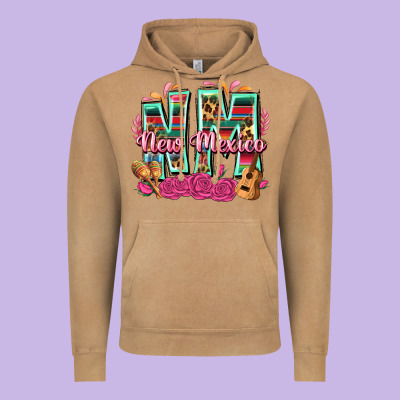 New Mexico Vintage Hoodie Designed By Texasbilliewilder