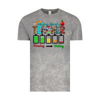 Cloud Rock battery life of a teacher monday friday Vintage Tee - RanaPortraitStore