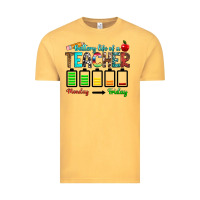 Vintage Mustard battery life of a teacher monday friday Vintage Tee - RanaPortraitStore