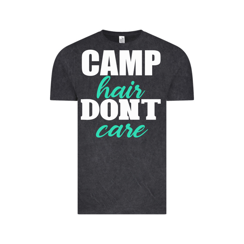 Camp Hair Don't Care Black Vintage Tee by Bettercallsaul | Teevron