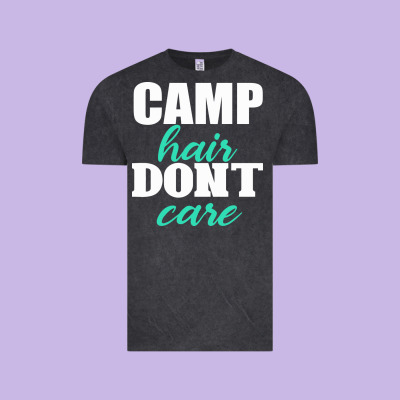 Camp Hair Don't Care Black Vintage Tee Designed By Bettercallsaul