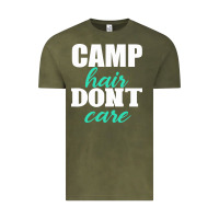 Vintage Olive Camp Hair Don't Care Black Vintage Tee - Bettercallsaul