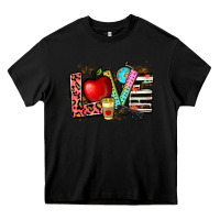 Black love teacher Heavy Core Tee - NancyCooperArtShop