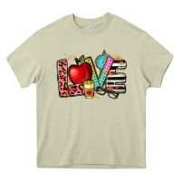Mossy love teacher Heavy Core Tee - NancyCooperArtShop
