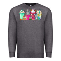 Charcoal Heather easter day coffee Premium Sweatshirt - CowhideDigitalArt