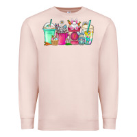 Pale Pink easter day coffee Premium Sweatshirt - CowhideDigitalArt