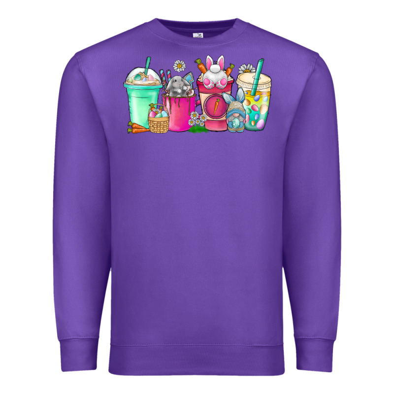 Easter Day Coffee Premium Sweatshirt by CowhideDigitalArt | Teevron