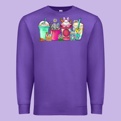 Easter Day Coffee Premium Sweatshirt Designed By Cowhidedigitalart