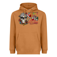 Meerkat Merry Christmas  skull Heavyweight Hoodie - CowhideDigitalArt